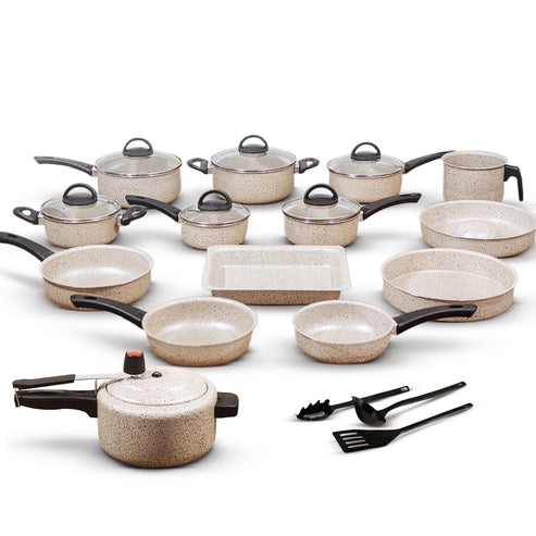 Jogo de Panelas 17 Peças Antiaderente - Brinde Panela Pressão