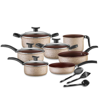 Jogo de Panelas Antiaderente 10 Peças - Teflon - Linha Coffee