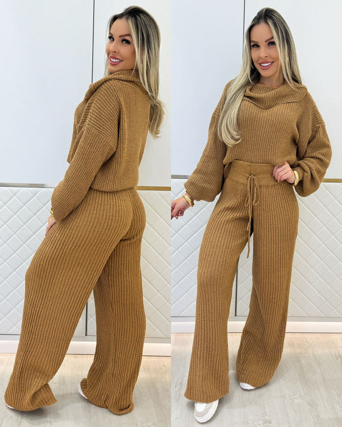 Conjunto Tricô Londres IlhaBella + BRINDE