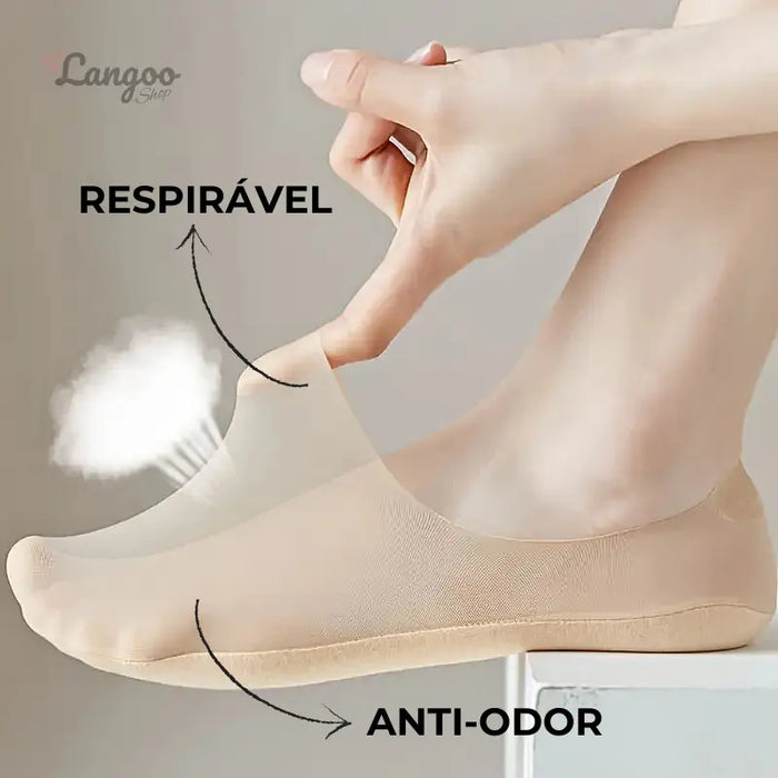 Meias Invisíveis Ortopédicas ConfortLife® - [SOMENTE HOJE COMPRE 3 LEVE 5]