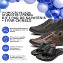Kit Pegada Sapatênis Ortopédico + Chinelo Massageador [Envio Nacional]