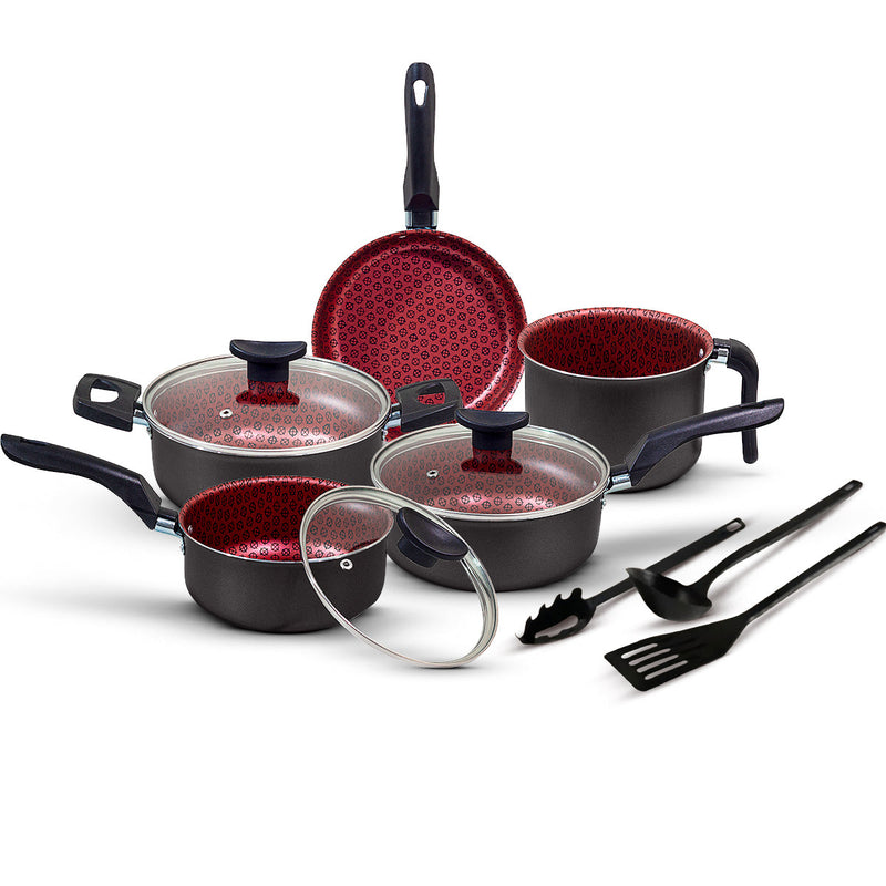 Jogo de Panelas Antiaderente 8 Peças Disegno - Teflon