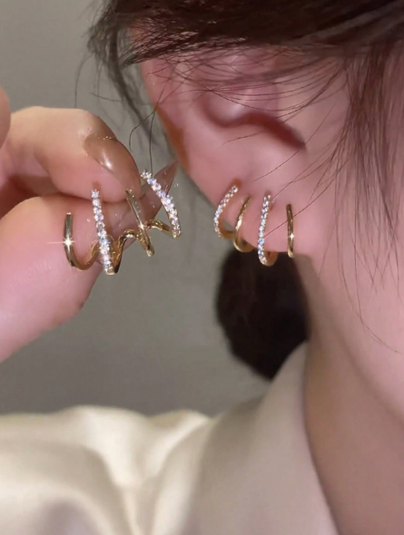 LANÇAMENTO | Brincos Quatro Pontas - Folheado a Ouro 18k + FRETE GRÁTIS