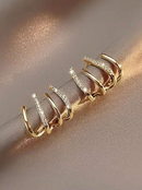 LANÇAMENTO | Brincos Quatro Pontas - Folheado a Ouro 18k + FRETE GRÁTIS