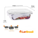 Kit com 15 Potes Herméticos de Vidro + 10 Copos de Vidro Aruba de Brinde 4.9  (319 Ava