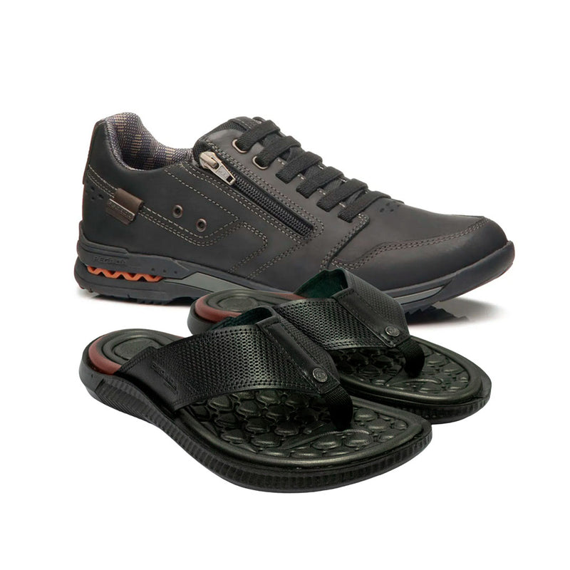 Kit Pegada Sapatênis Ortopédico + Chinelo Massageador [Envio Nacional]