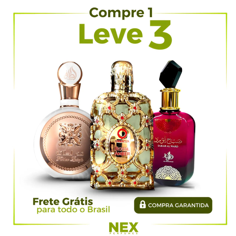 PROMOÇÃO COMPRE 1 LEVE 3 - Sabah Al Ward, Fakhar e Royal Amber - Oferta De Dia das Mães - 100ml Cada